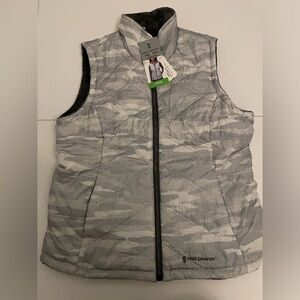 Free Country Cloud Lite Reversible Vest Large Camouflage Casual Lightweight